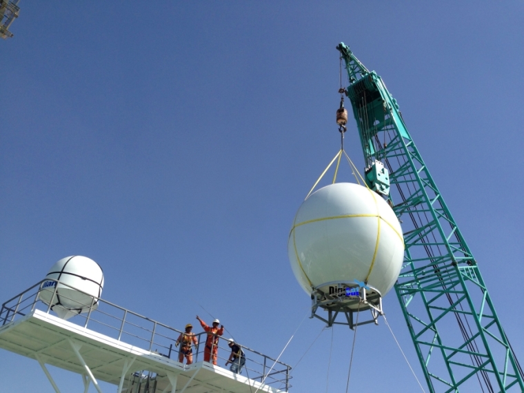 Seatel Intellian Maritime VSAT Internet Antenna System Installation